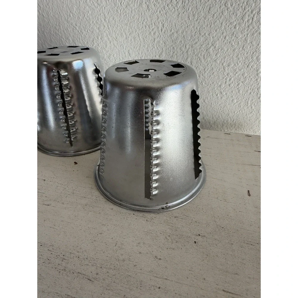 Lot of 5  Saladmaster Cones Food Processor Cutter Slicer Shredder Grater Chopper